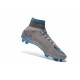 2015 Chaussures Nike Mercurial Superfly FG Bleu Gris Noir