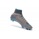 2015 Chaussures Nike Mercurial Superfly FG Bleu Gris Noir