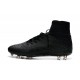 2015 Crampons Nike HyperVenom Phantom II FG Réfléchissant Chaussures Football tout Noir