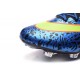 2015 Chaussures Nike Mercurial Superfly FG Léopard Bleu Noir Volt