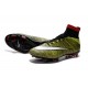 Nouveau Chaussures de Football Nike Mercurial Superfly 4 FG Volt Noir Blanc Multicolore