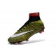 Nouveau Chaussures de Football Nike Mercurial Superfly 4 FG Volt Noir Blanc Multicolore