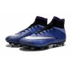 Nouveau Chaussures de Football Nike Mercurial Superfly 4 FG Violet Noir Blanc Multicolore