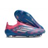 adidas Crampons F50 Elite FG Bleu Solaire Blanc Ftwr Rose