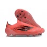 adidas Crampons F50 Elite Sans Lacets FG Orange Noir