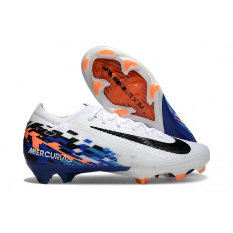 Nike Zoom Mercurial Vapor XVI Elite FG Blanc Noir Bleu