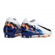 Nike Zoom Mercurial Vapor XVI Elite FG Blanc Noir Bleu