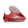 adidas Crampons F50 Elite Sans Lacets FG Rouge Argent