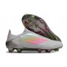 adidas Crampons F50 Elite Sans Lacets FG Gris Rose