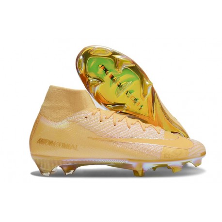 Nike Air Zoom Mercurial Superfly 10 Elite FG Jaune Or