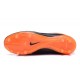 Nouveau Nike Hypervenom Phinish II FG Chaussure de Football Hommes Cuir Orange Noir