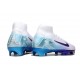 Nike Zoom Mercurial Superfly X Elite FG Blanc Violet Bleu