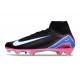 Nike Zoom Mercurial Superfly X Elite FG Noir Blanc Rose