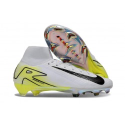 Nike Zoom Mercurial Superfly X Elite FG Blanc Noir Jaune
