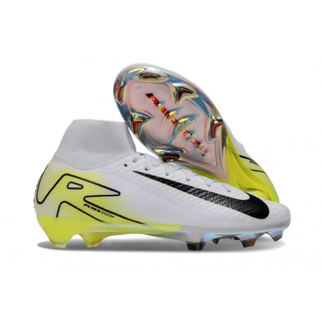 Nike Zoom Mercurial Superfly X Elite FG Blanc Noir Jaune
