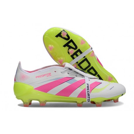 Adidas Predator FT Elite FG Nouveau Blanc Rose Lucide Citron Lucide