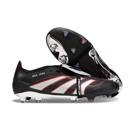 Adidas Predator FT Elite FG Nouveau Noir Blanc Rouge