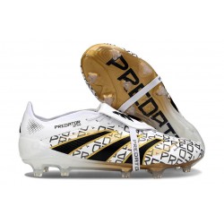 Adidas Predator Foldover Elite FG Blanc Noir Or Mét