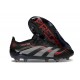 Crampon de Football adidas Predator Elite FG Noir Gris Quatre Rouge Lucide