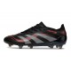Crampon de Football adidas Predator Elite FG Noir Gris Quatre Rouge Lucide