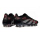 Crampon de Football adidas Predator Elite FG Noir Gris Quatre Rouge Lucide