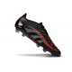 Crampon de Football adidas Predator Elite FG Noir Gris Quatre Rouge Lucide