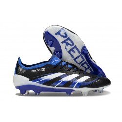 Crampon de Football adidas Predator Elite FG Noir Bleu Blanc