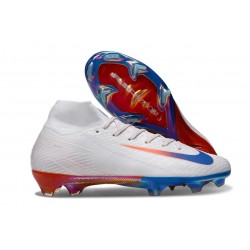 Nike Air Zoom Mercurial Superfly 10 Elite FG Blanc Bleu Rouge