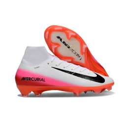 Nike Air Zoom Mercurial Superfly 10 Elite FG Blanc Noir Rouge