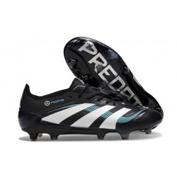 Crampon de Football adidas Predator Elite FG Noir Blanc Bleu