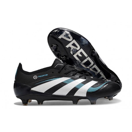 Crampon de Football adidas Predator Elite FG Noir Blanc Bleu