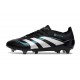 Crampon de Football adidas Predator Elite FG Noir Blanc Bleu