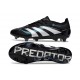 Crampon de Football adidas Predator Elite FG Noir Blanc Bleu