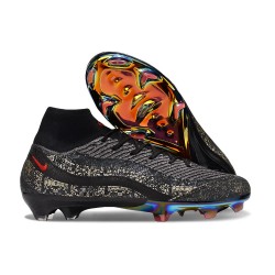 Nike Air Zoom Mercurial Superfly 10 Elite FG AM95 Noir