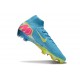 Nike Air Zoom Mercurial Superfly 10 Elite FG Bleu jaune