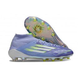 adidas F50 Elite Mid FG Nouvelle Violet Tone Citron Lucide Violet Rapide
