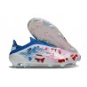 adidas Crampons F50 Elite Sans Lacets FG Blanc Bleu Rose
