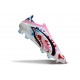 adidas Crampons F50 Elite Sans Lacets FG Blanc Bleu Rose