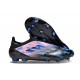 adidas Crampons F50 Elite Sans Lacets FG Noir Rose Bleu