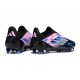 adidas Crampons F50 Elite Sans Lacets FG Noir Rose Bleu