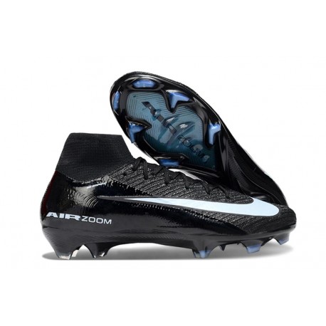 Nike Air Zoom Mercurial Superfly 10 Elite FG Noir Bleu Givré