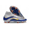 Nike Air Zoom Mercurial Superfly 10 Elite FG Argent Bleu Jaune