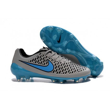 2015 Chaussure de Football Nike Magista Opus FG Hommes Gris Loup Bleu Turquoise Noir