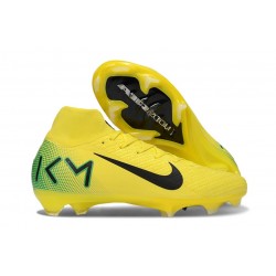 Nike Air Zoom Mercurial Superfly 10 Elite FG Jaune Noir Vert