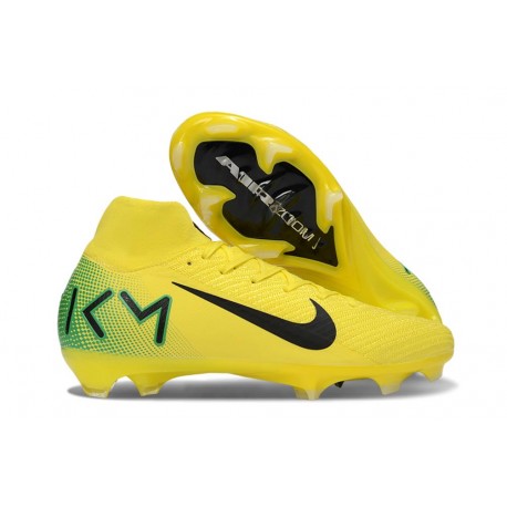 Nike Air Zoom Mercurial Superfly 10 Elite FG Jaune Noir Vert
