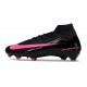 Crampons de Foot Nike Mercurial Superfly X Elite FG Noir Rose