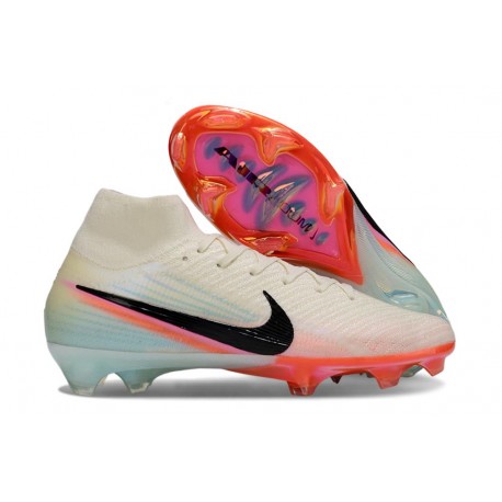 Crampons de Foot Nike Mercurial Superfly X Elite FG KERR Ivoire Pâle Noir