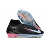 Crampons de Foot Nike Mercurial Superfly X Elite FG Noir Bleu Rose