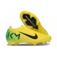 Chaussure Nike Zoom Mercurial Vapor 16 Elite FG KM Jaune Noir Vert 