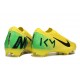 Chaussure Nike Zoom Mercurial Vapor 16 Elite FG KM Jaune Noir Vert 
